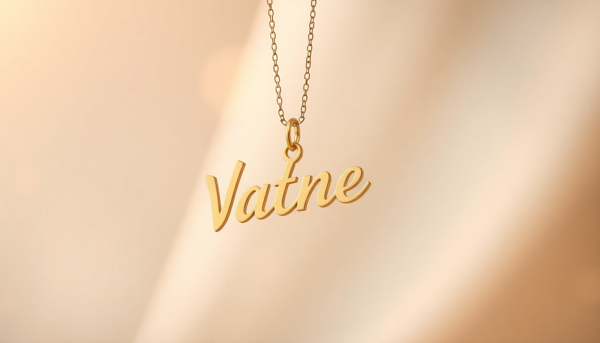 Elevate Your Style with a Personalized 24k Gold Plated Name Pendant - Enchain Gifts