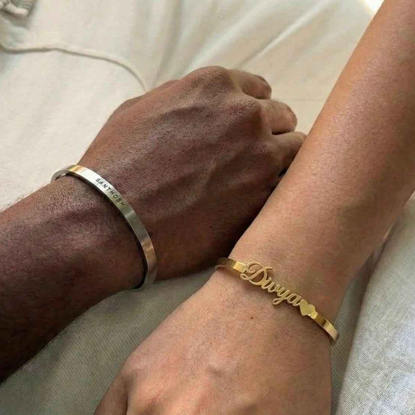 Signature Couple Combo – Personalized Bracelet Set