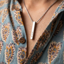 Engraved Vertical Bar Pendant – A Meaningful Gift for Every Moment