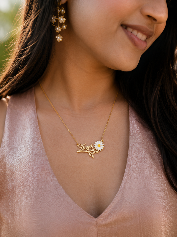 The Scripted Daisy Pendant: The Art of Personal Identity