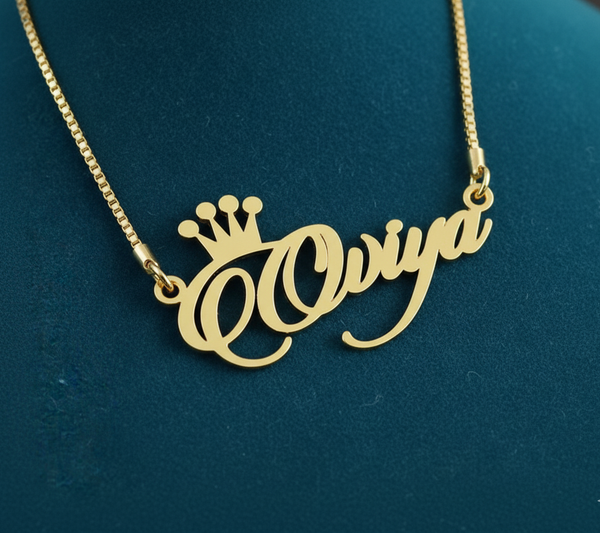 Personalized Kids Name Necklace - Custom Gold-Plated Pendant for Unique Gifts - Enchain Gifts
