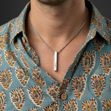 Engraved Vertical Bar Pendant – A Meaningful Gift for Every Moment