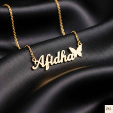 Personalized Golden Name Necklace with Butterfly - 1 Year Anti Tarnish Warranty - Enchain Gifts