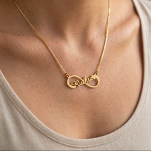 Gold Plated Infinity Name Necklace - Custom Single Name Design