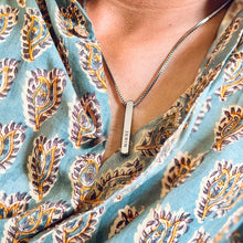 Engraved Vertical Bar Pendant – A Meaningful Gift for Every Moment