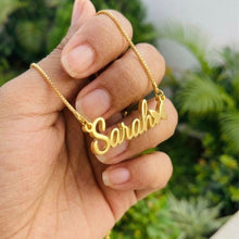 Personalized Golden Name Necklace with Butterfly - 1 Year Anti Tarnish Warranty