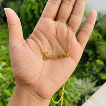Personalized Golden Name Necklace with Butterfly - 1 Year Anti Tarnish Warranty