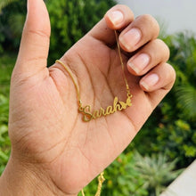 Personalized Golden Name Necklace with Butterfly - 1 Year Anti Tarnish Warranty