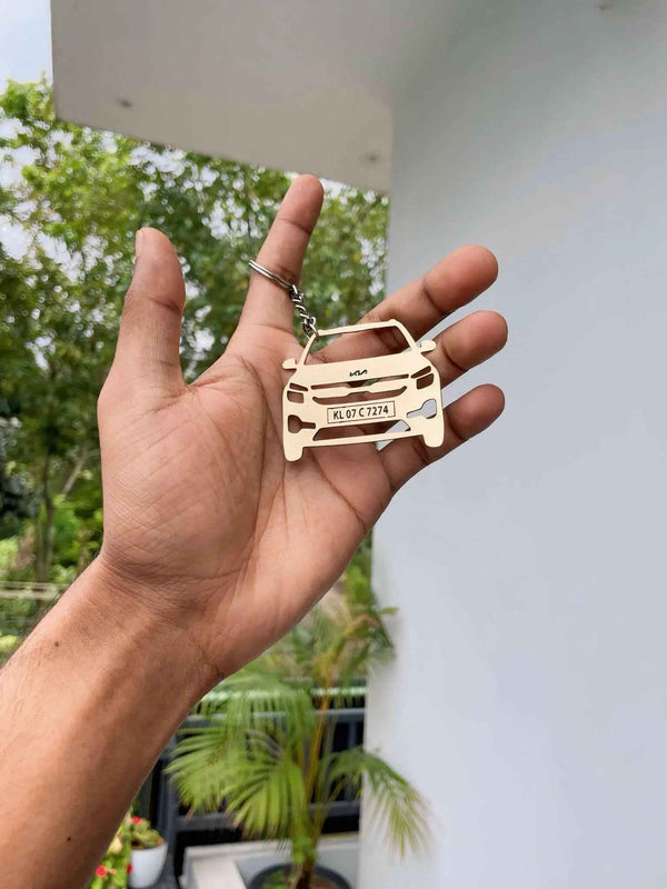 Custom Car Key Chain | Golden Finish - Enchain Gifts