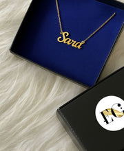 Personalized Golden Name Necklace | 1 Year Anti Tarnish Warranty ⛊ - Enchain Gifts