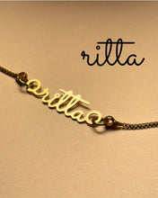 Personalized Golden Name Necklace | 1 Year Anti Tarnish Warranty ⛊ - Enchain Gifts