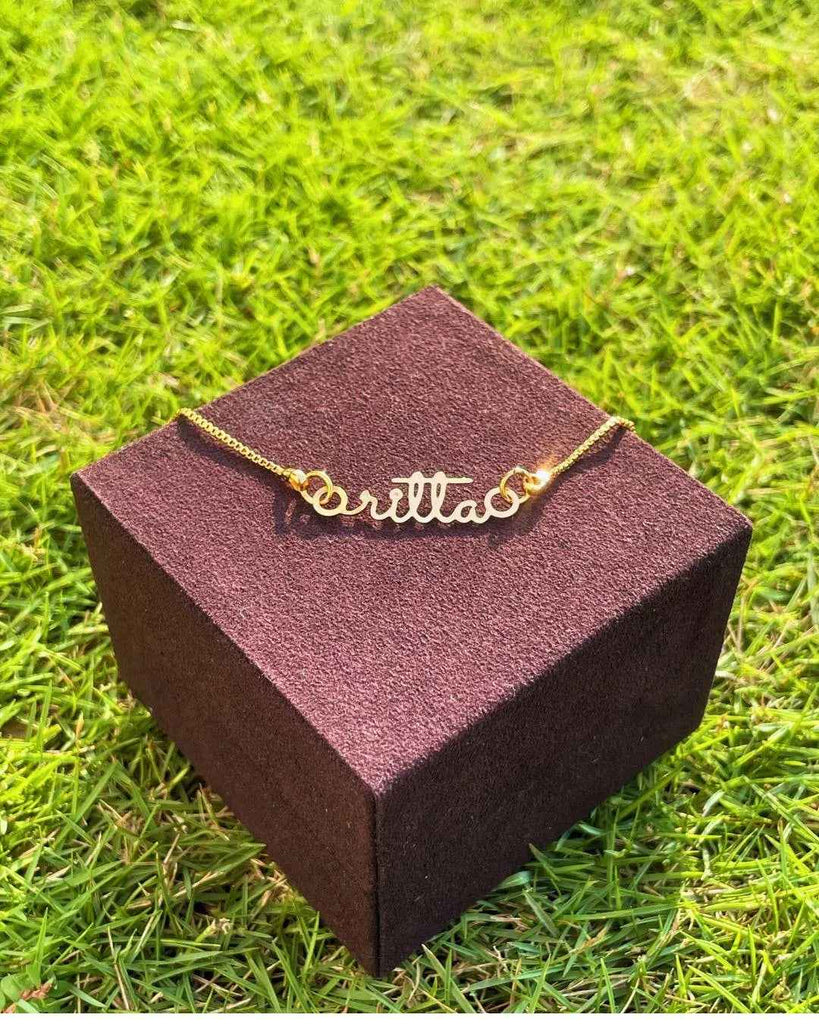 Personalized Golden Name Necklace Year Anti Tarnish Warranty