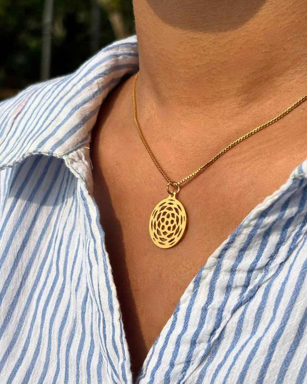 Sacred Geometry Flower of Life Pendant - Enchain Gifts